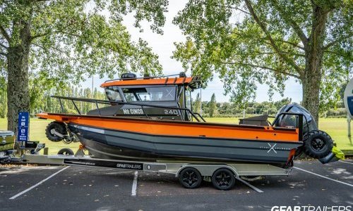 GFAB Alloy Amphibious Boat Trailer - StabiX 240